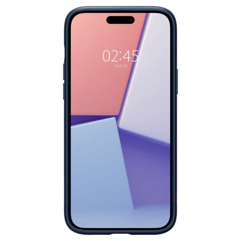 Etui Spigen Liquid Air na iPhone 15 - niebieskie - obrazek 3