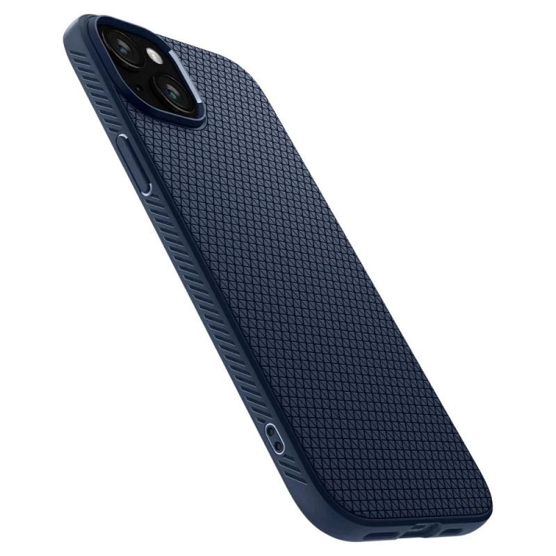 Etui Spigen Liquid Air na iPhone 15 - niebieskie - obrazek 9