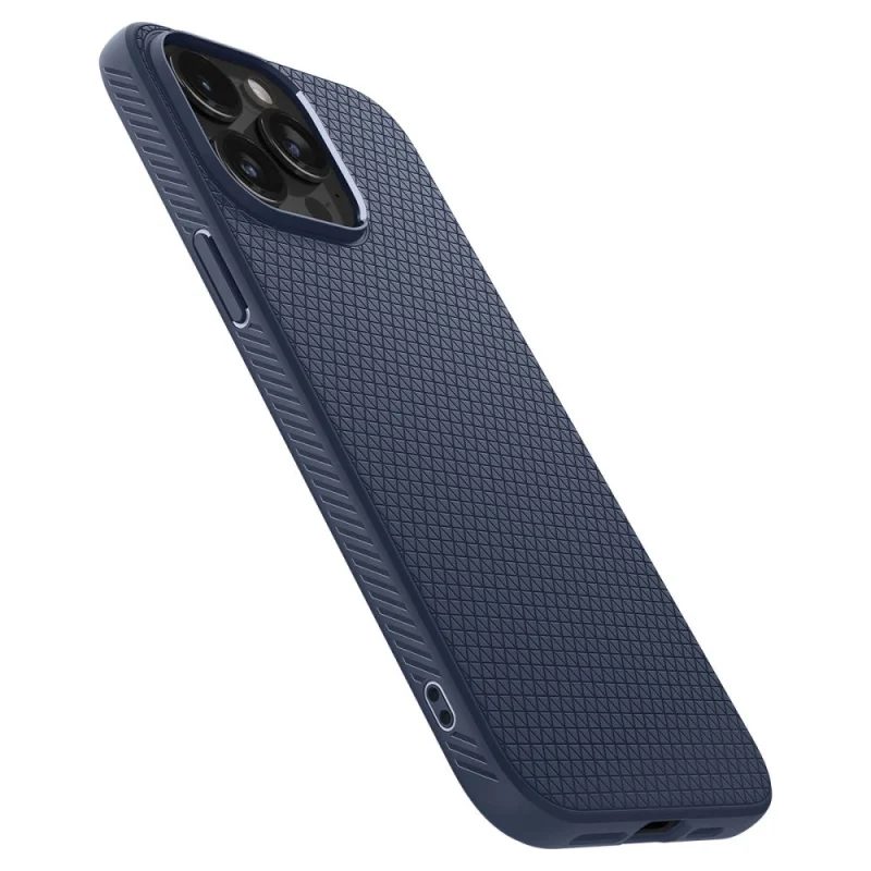 Etui Spigen Liquid Air na iPhone 15 Pro - niebieskie - obrazek 9