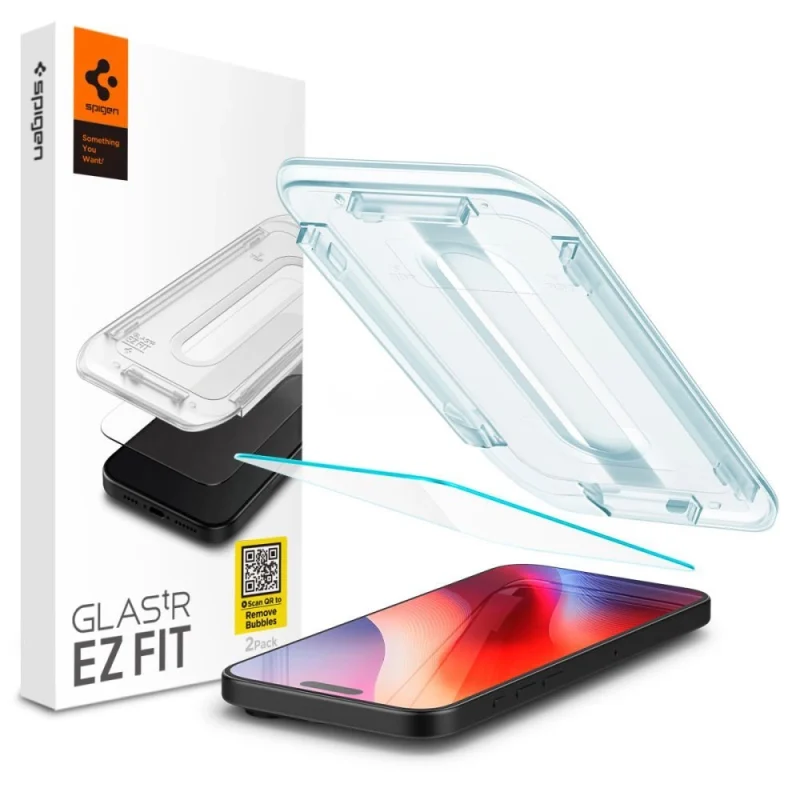 Szkło hartowane Spigen Glas.tR EZ Fit na iPhone 15 / 16