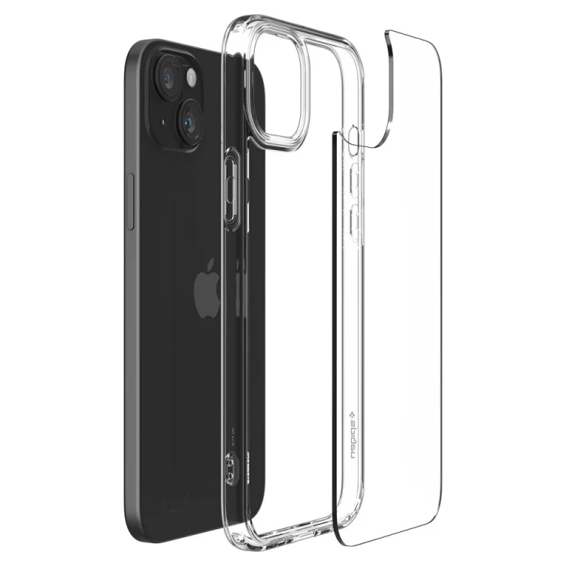 Etui Spigen Ultra Hybrid na iPhone 15 - przezroczyste - obrazek 8