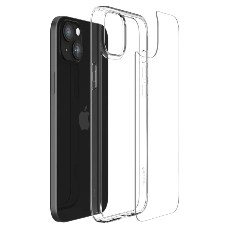 Etui Spigen Airskin Hybrid na iPhone 15 - przezroczyste - obrazek 9