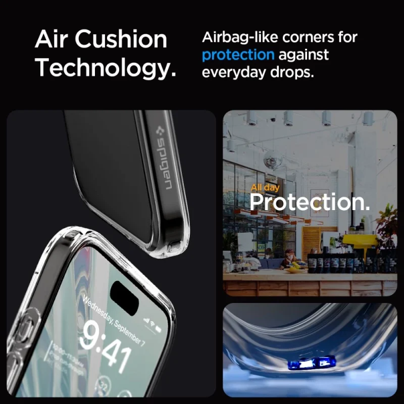 Etui Spigen Ultra Hybrid na iPhone 15 Pro - przezroczyste - obrazek 12