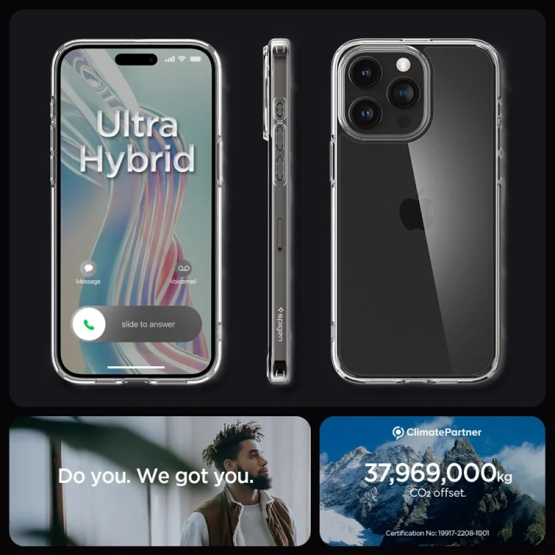 Etui Spigen Ultra Hybrid na iPhone 15 Pro - przezroczyste - obrazek 15