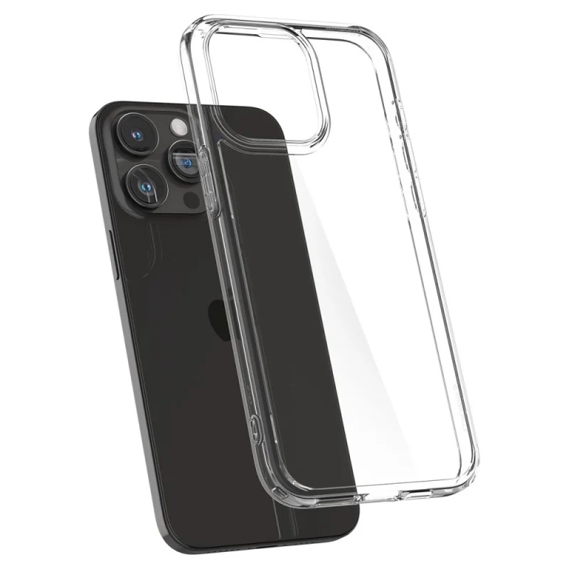 Etui Spigen Ultra Hybrid na iPhone 15 Pro - przezroczyste - obrazek 6