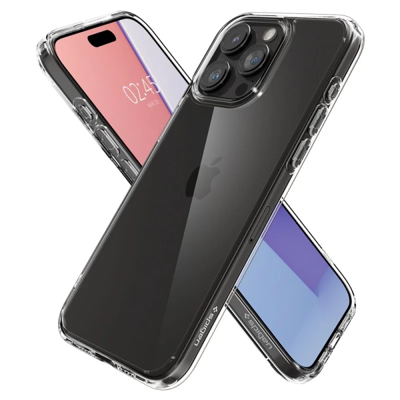 Etui Spigen Ultra Hybrid na iPhone 15 Pro - przezroczyste - obrazek 7