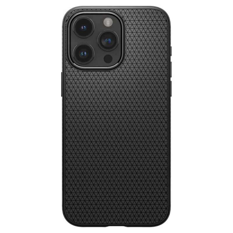 Etui Spigen Liquid Air na iPhone 15 Pro - czarny mat - obrazek 2