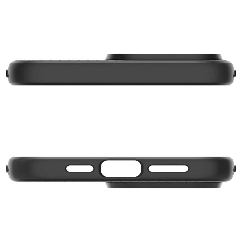 Etui Spigen Liquid Air na iPhone 15 Pro - czarny mat - obrazek 6