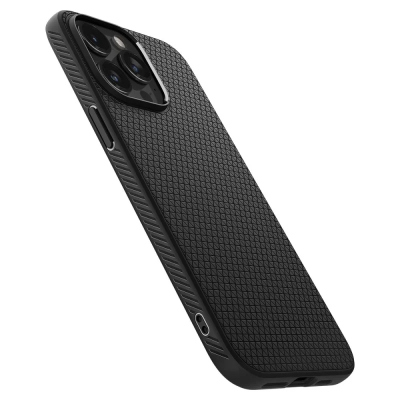 Etui Spigen Liquid Air na iPhone 15 Pro - czarny mat - obrazek 9