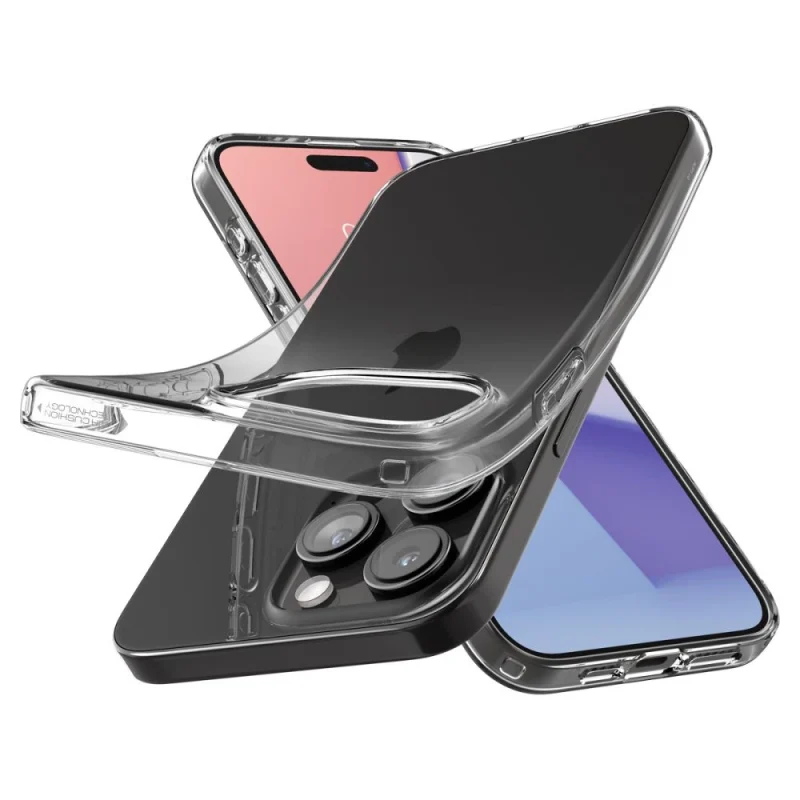 Etui Spigen Liquid Crystal na iPhone 15 Pro - przezroczyste - obrazek 7