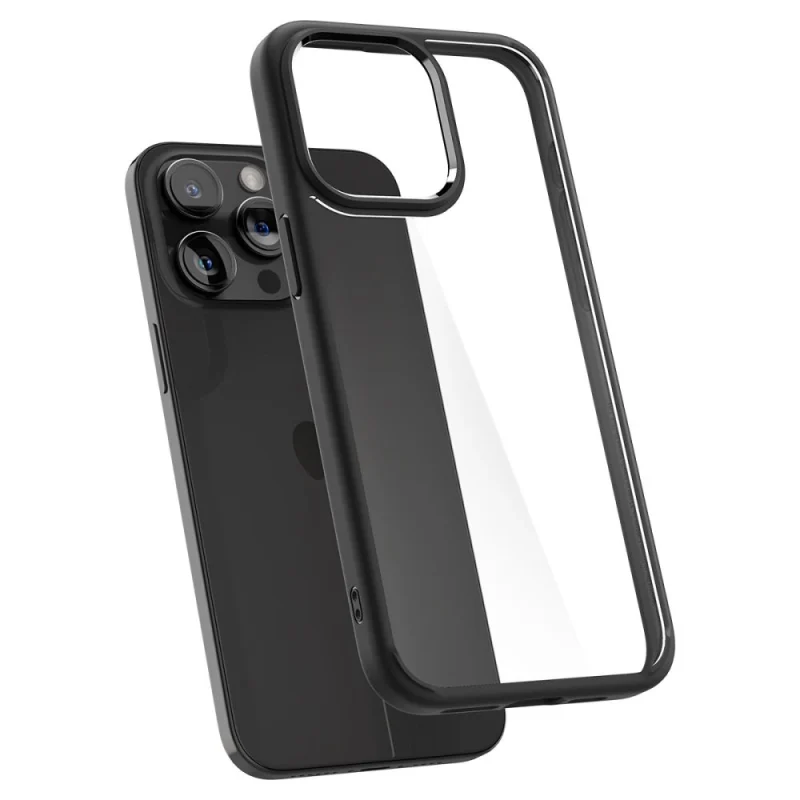 Etui Spigen Ultra Hybrid na iPhone 15 Pro Max - czarny mat - obrazek 6