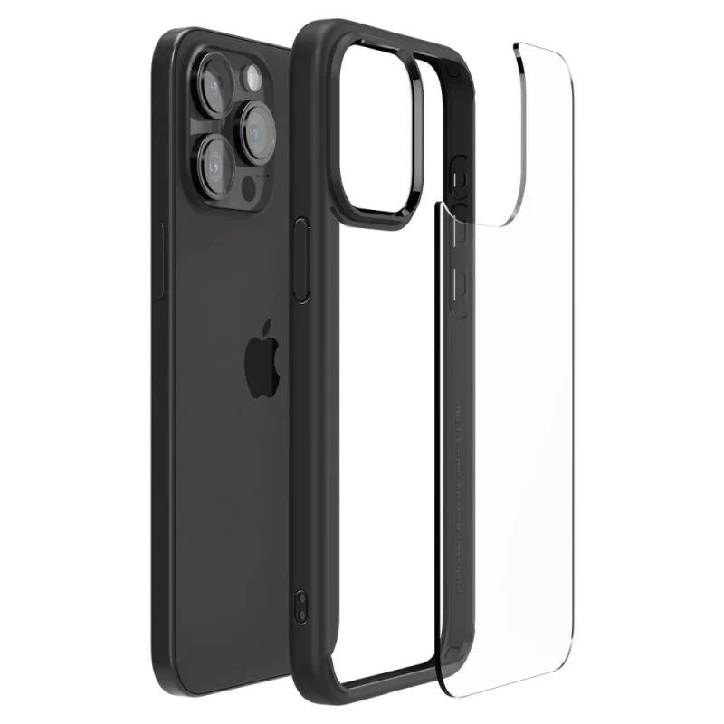 Etui Spigen Ultra Hybrid na iPhone 15 Pro Max - czarny mat - obrazek 8