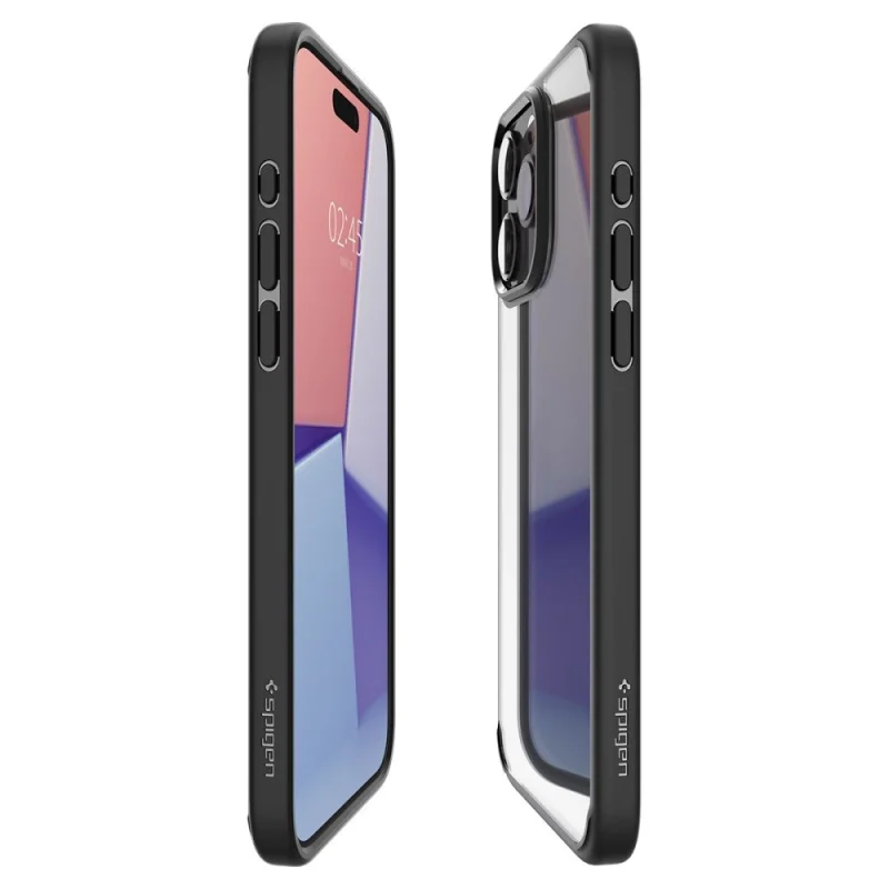 Etui Spigen Ultra Hybrid na iPhone 15 Pro Max - czarny mat - obrazek 9