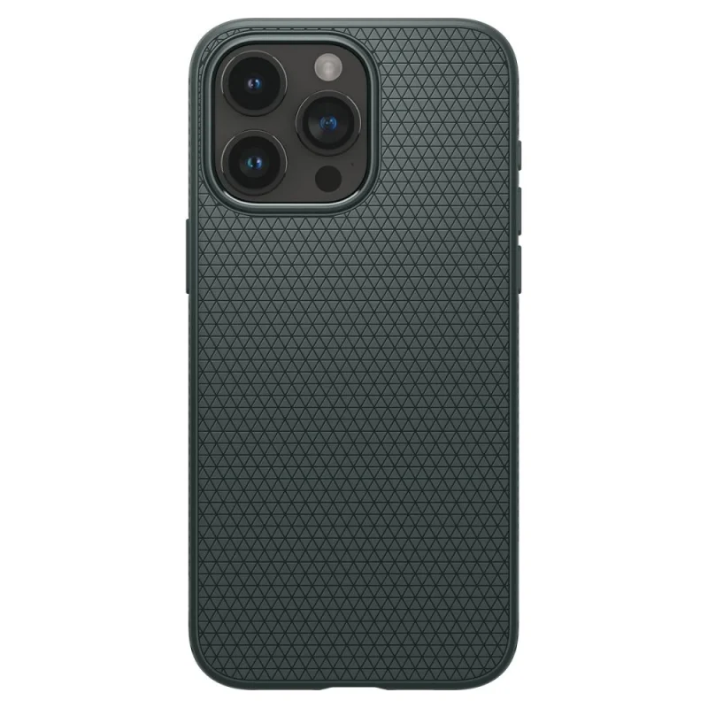 Etui Spigen Liquid Air na iPhone 15 Pro Max - ciemnozielone - obrazek 2