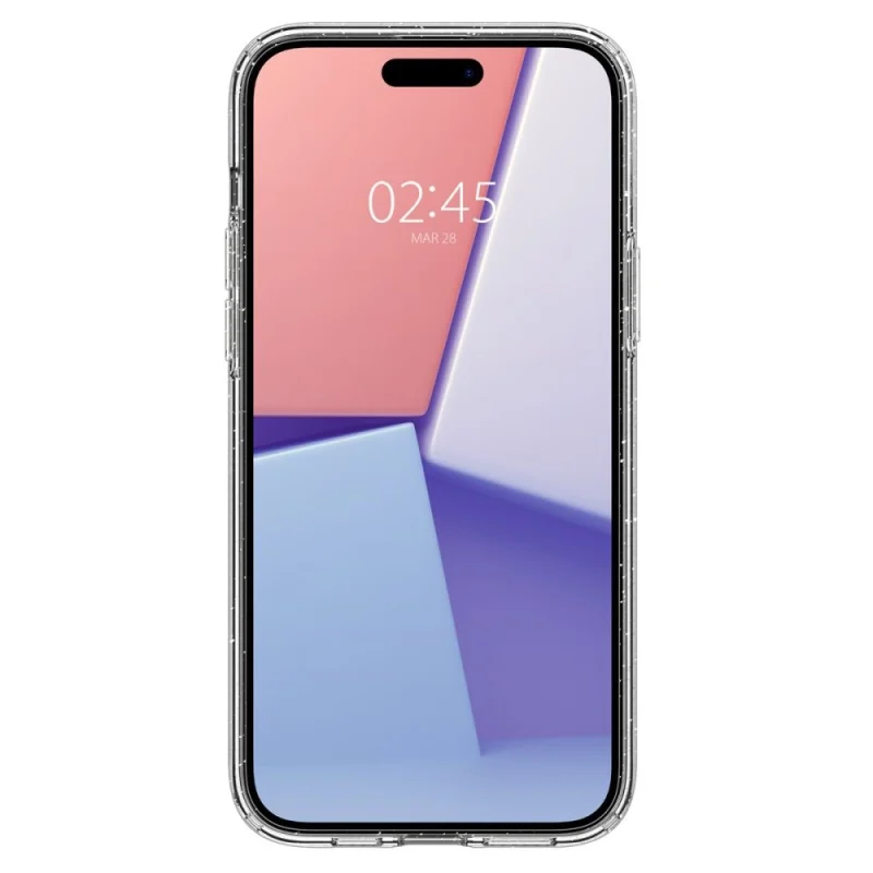 Etui Spigen Liquid Crystal na iPhone 15 Plus - przezroczysto-brokatowe - obrazek 3