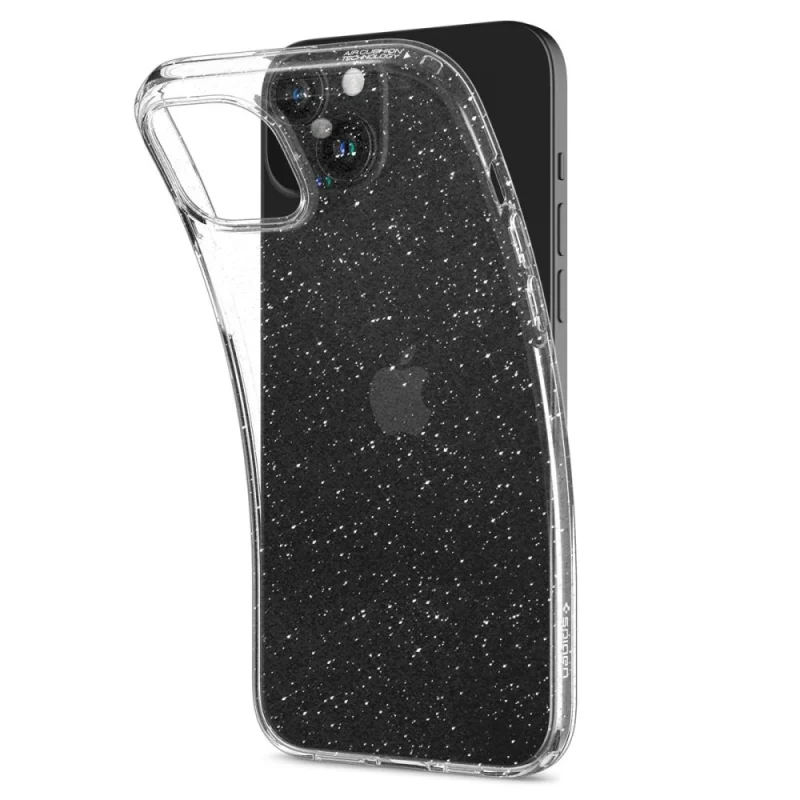 Etui Spigen Liquid Crystal na iPhone 15 Plus - przezroczysto-brokatowe - obrazek 6