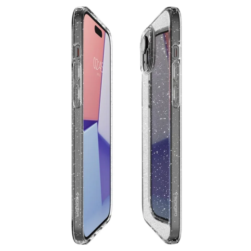 Etui Spigen Liquid Crystal na iPhone 15 Plus - przezroczysto-brokatowe - obrazek 9