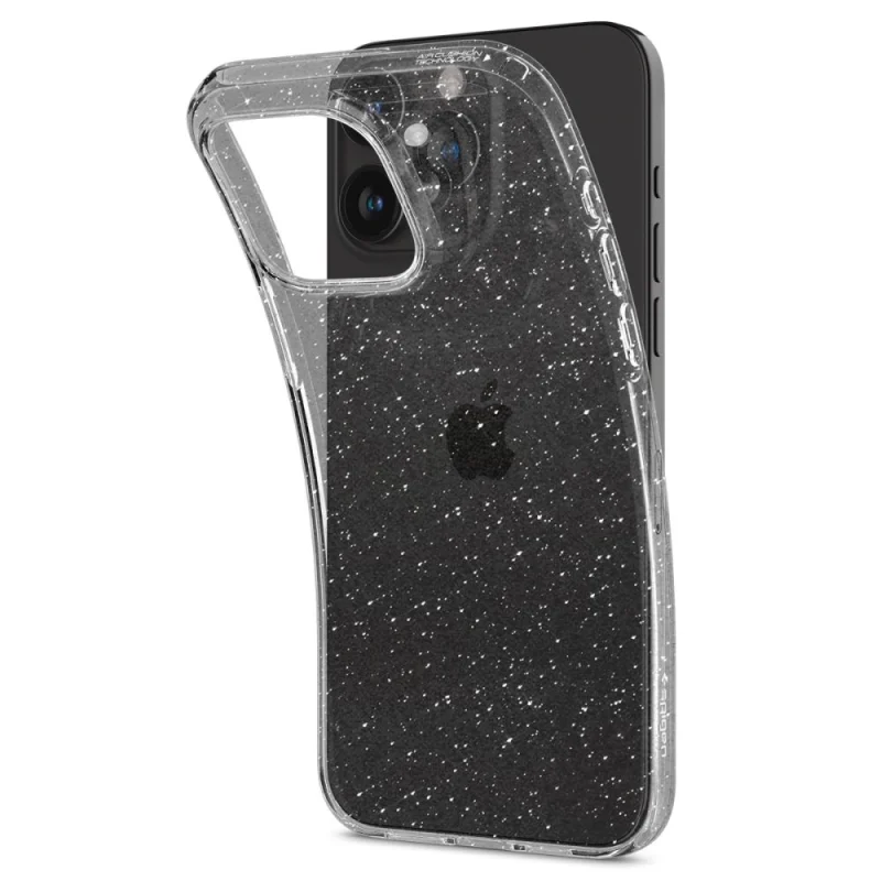 Etui Spigen Liquid Crystal na iPhone 15 Pro - przezroczysto-brokatowe - obrazek 6