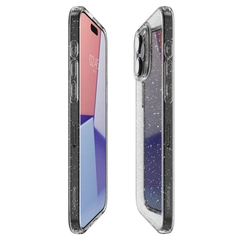 Etui Spigen Liquid Crystal na iPhone 15 Pro - przezroczysto-brokatowe - obrazek 9