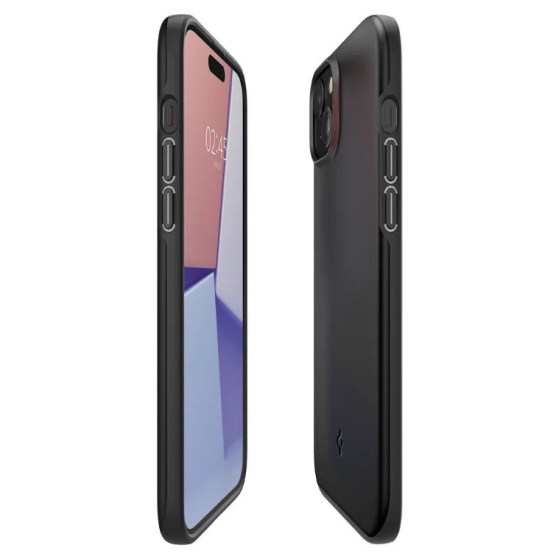 Etui Spigen Thin Fit na iPhone 15 Plus - czarne - obrazek 7