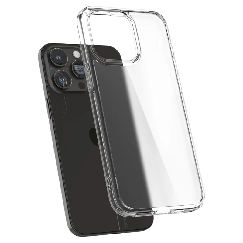 Etui Spigen Ultra Hybrid na iPhone 15 Pro - przezroczysto-matowe - obrazek 4