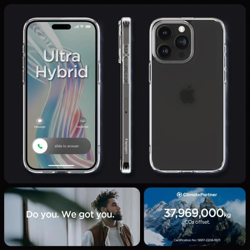 Etui Spigen Ultra Hybrid na iPhone 15 Pro - przezroczysto-matowe - obrazek 13