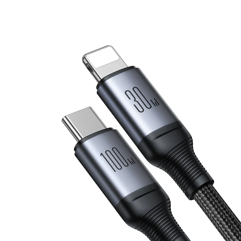 Kabel Joyroom Speedy Series S-A21 2w1 USB-C - USB-C / Lightning 100W 1.5m - czarny - obrazek 2