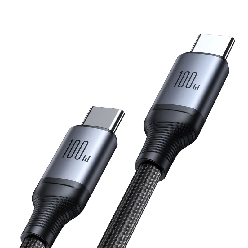 Kabel Joyroom Speedy Series S-A21 2w1 USB-C - USB-C / USB-C 100W 1.5m - czarny - obrazek 2