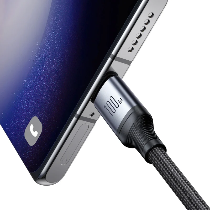 Kabel Joyroom Speedy Series S-A21 2w1 USB-C - USB-C / USB-C 100W 1.5m - czarny - obrazek 3