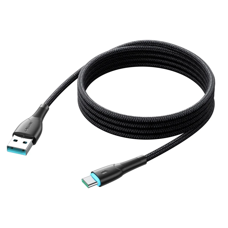 Kabel Joyroom Starry Series SA32-AC3 3A USB-A / USB-C 1m - czarny - obrazek 3