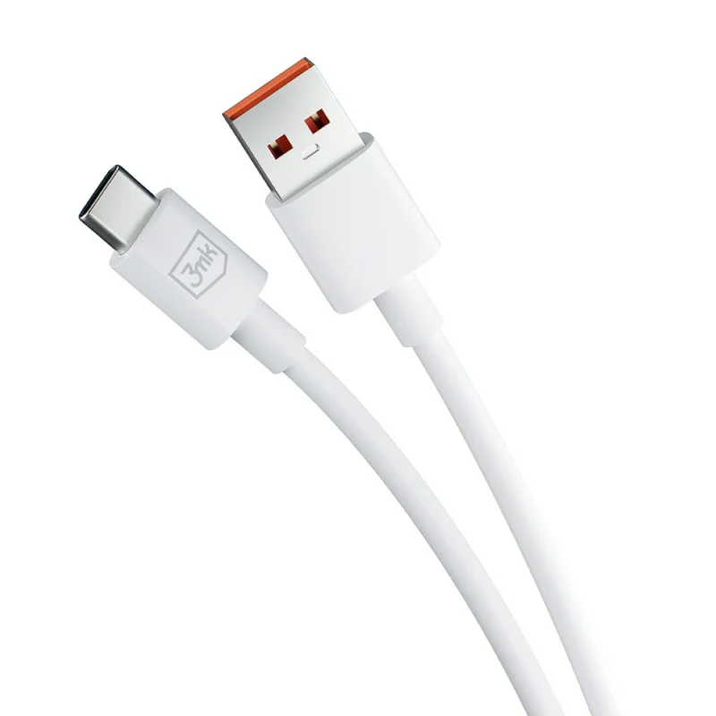 Kabel 3mk Hyper Cable USB-A / USB-C 1.2m 5A - biały - obrazek 4