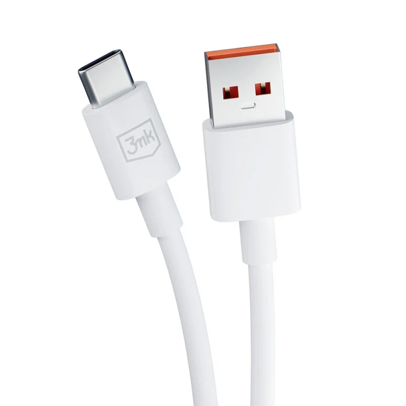 Kabel 3mk Hyper Cable USB-A / USB-C 1.2m 5A - biały - obrazek 9