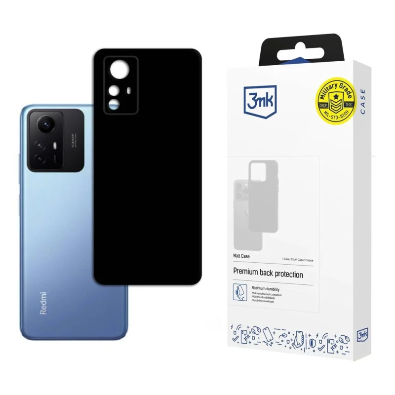 Etui 3mk Matt Case na Xiaomi Redmi Note 12s - czarne