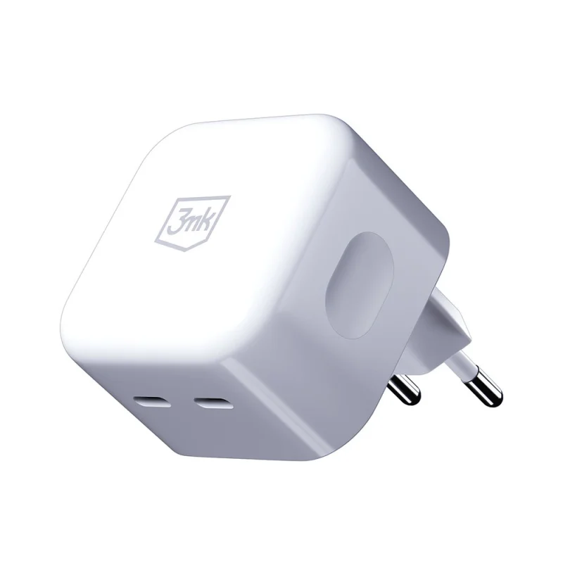 Ładowarka sieciowa 3mk Hyper Charger 35W 2x USB-C - biała - obrazek 3