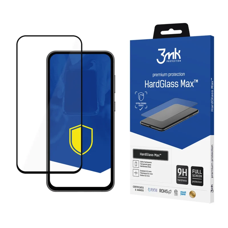 Szkło 9H 3mk HardGlass Max™ na Samsung Galaxy S23 FE