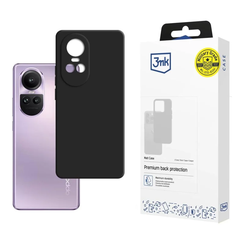 Etui 3mk Matt Case na Oppo Reno 10 Pro - czarne