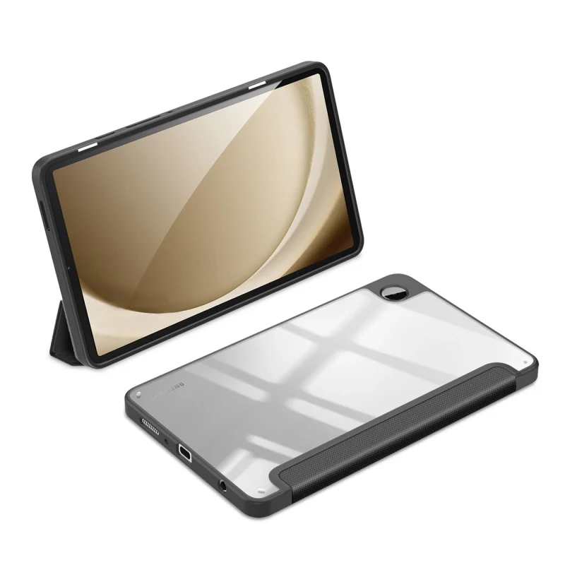 Etui z klapką podstawką Dux Ducis Toby do Samsung Galaxy Tab A9 8.7'' - czarne - obrazek 3