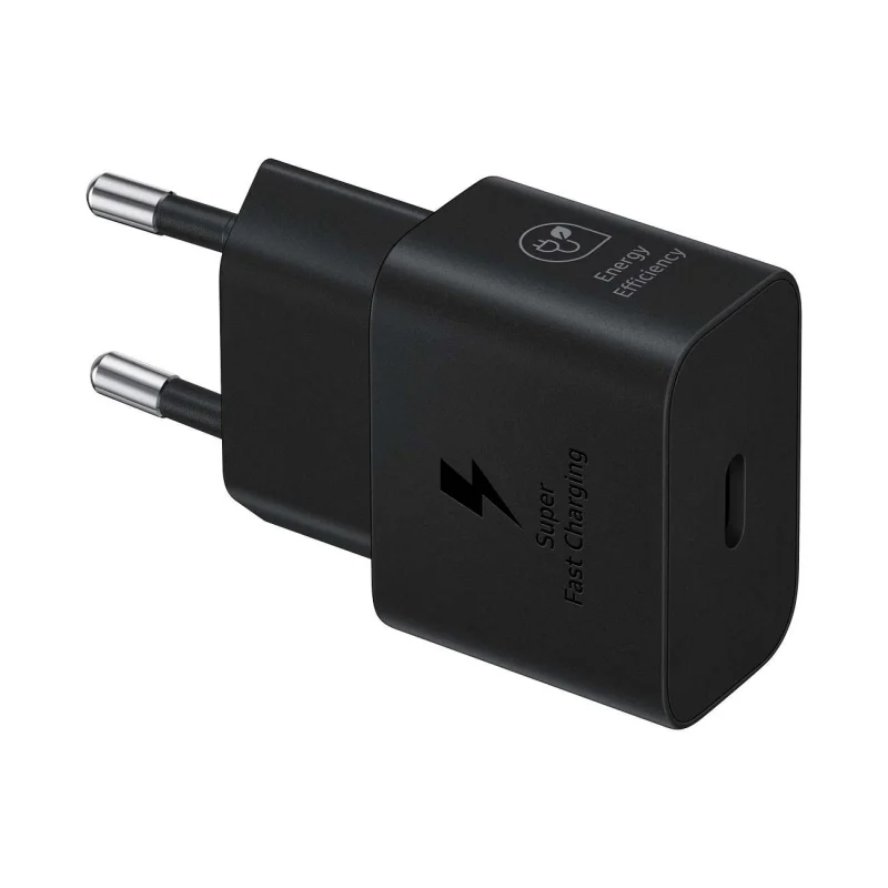 Ładowarka sieciowa GaN Samsung EP-T2510XBEGEU 25W SFC z kablem USB-C - czarna - obrazek 2