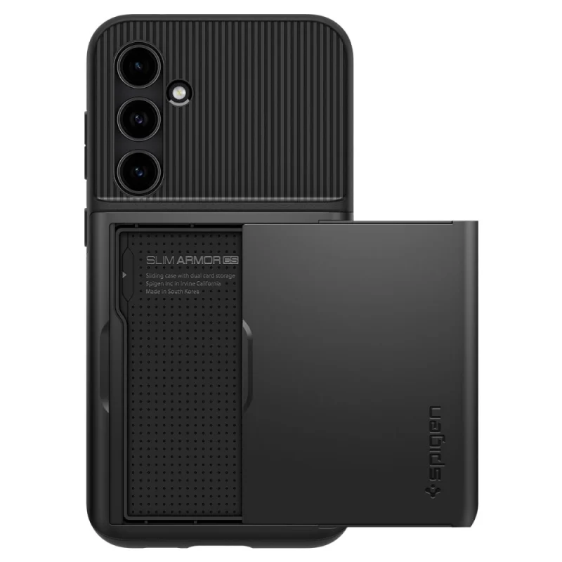 Etui Spigen Slim Armor CS na Samsung Galaxy S23 FE - czarne - obrazek 4