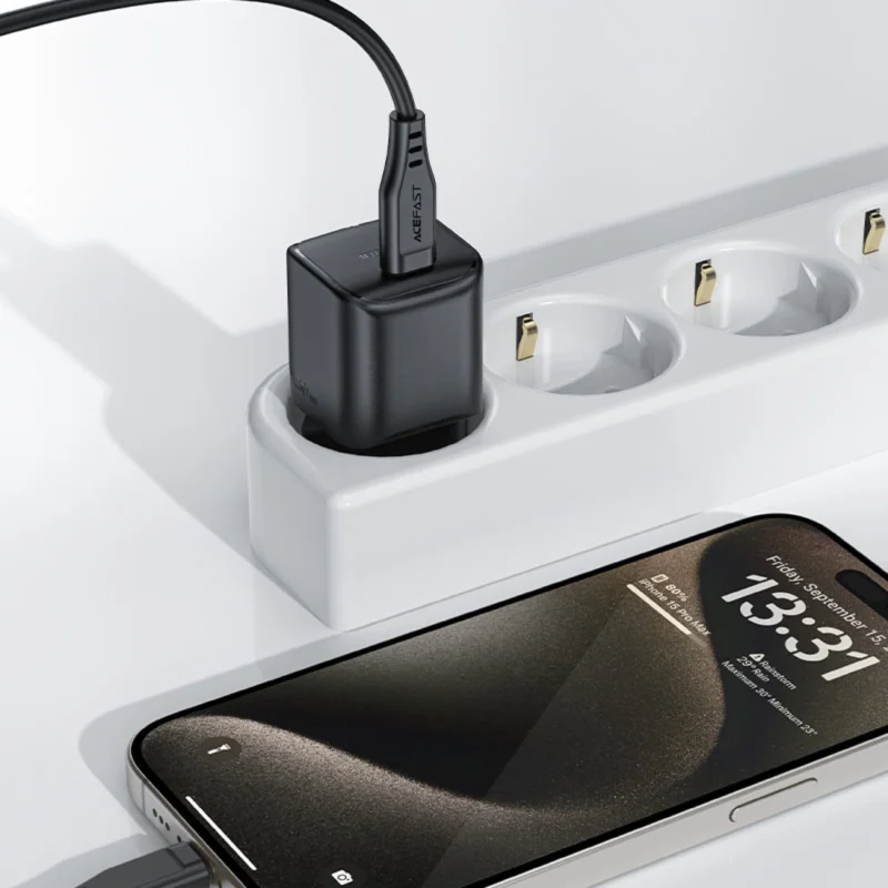 Ładowarka sieciowa Acefast A73 Mini PD 20W GaN USB-C - czarna - obrazek 2