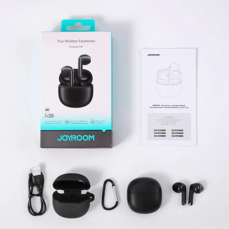 Słuchawki bezprzewodowe TWS Joyroom Funpods Series JR-FB1 Bluetooth 5.3 - czarne - obrazek 14