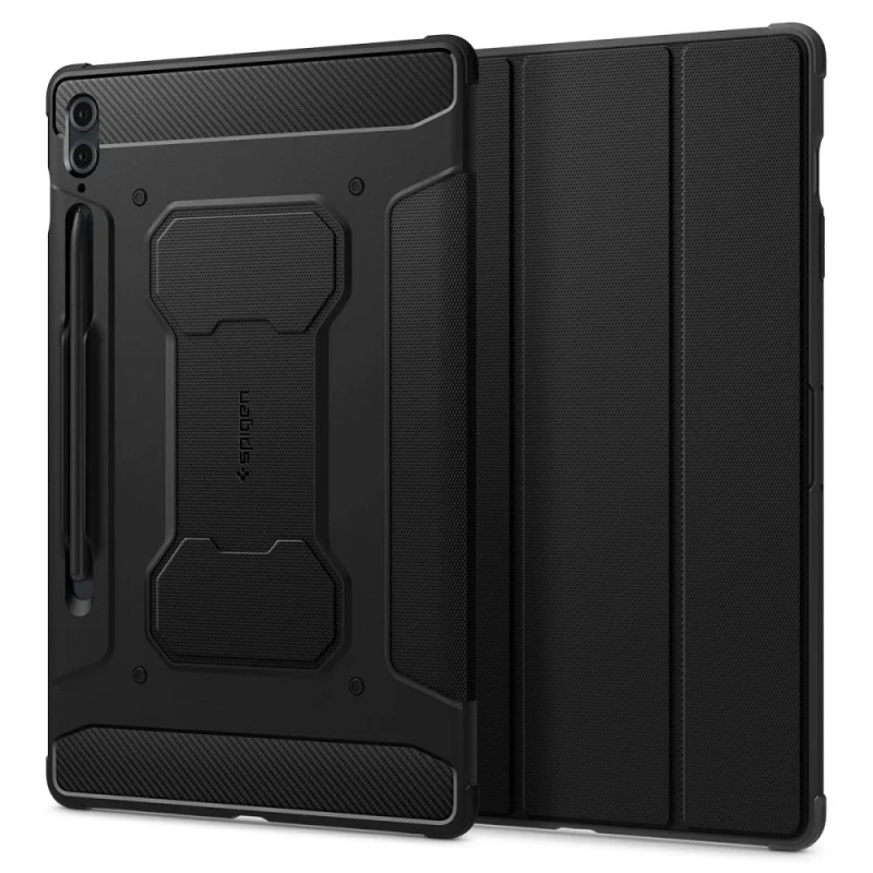 Etui Spigen Rugged Armor Pro na Samsung Galaxy Tab S9 FE+ 12.4'' X610 / X616B - czarne - obrazek 2