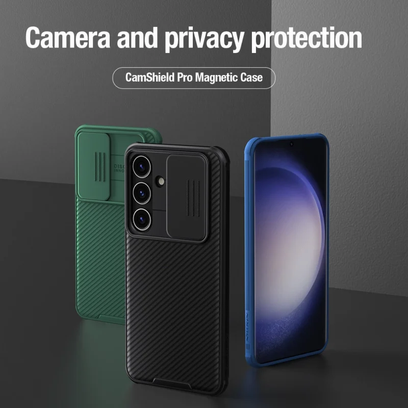 Etui Nillkin CamShield Pro pancerne z osłona na aparat do Samsung Galaxy S24 - zielone - obrazek 7