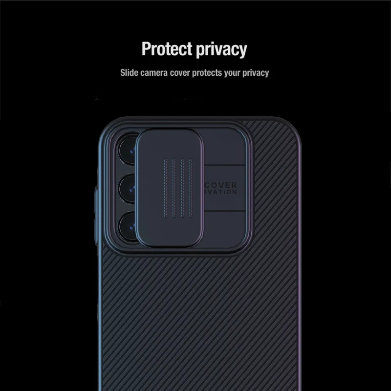 Etui z osłoną na aparat Nillkin CamShield Case do Samsung Galaxy A15 5G - czarny - obrazek 12