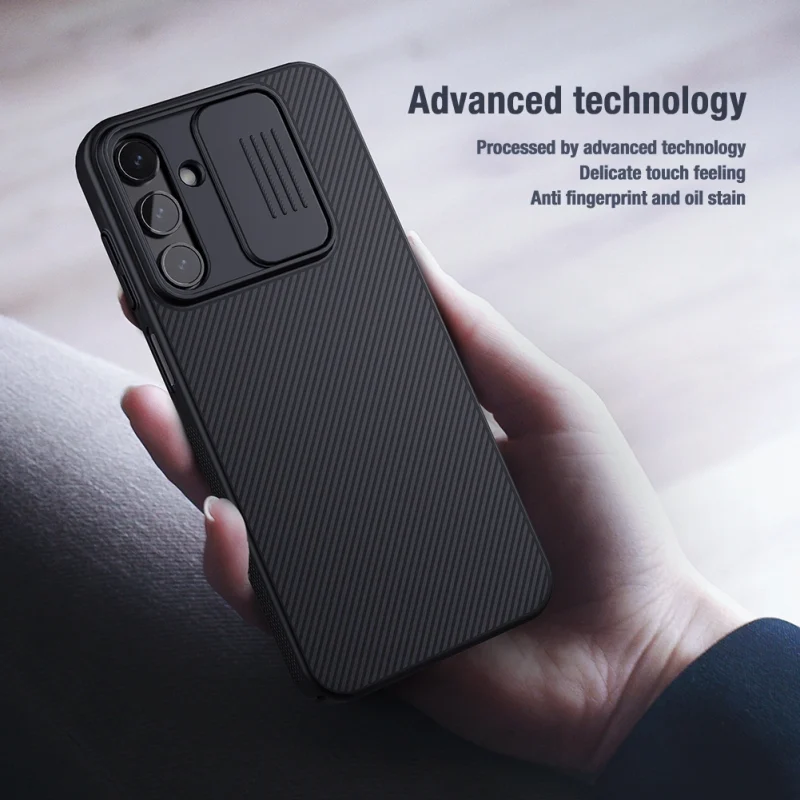 Etui z osłoną na aparat Nillkin CamShield Case do Samsung Galaxy A15 5G - czarny - obrazek 14