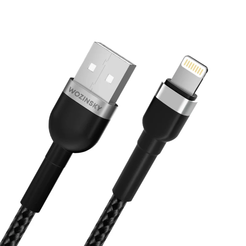 Kabel Wozinsky WNBAL1 USB-A / Lightning 2.4A 1 m - czarny - obrazek 3