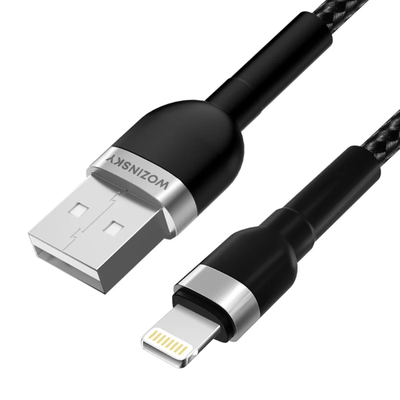 Kabel Wozinsky WNBAL1 USB-A / Lightning 2.4A 1 m - czarny - obrazek 4