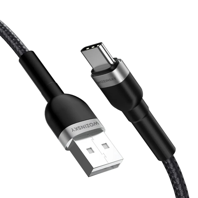 Kabel Wozinsky WNBAC1 USB-A / USB-C 2.4A 1 m - czarny - obrazek 2