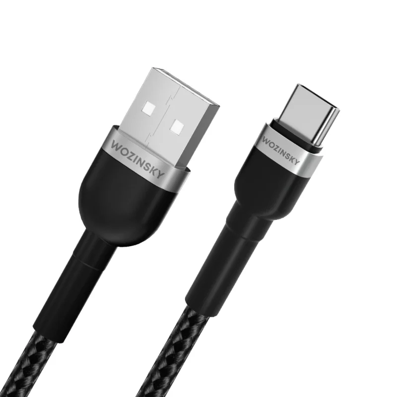 Kabel Wozinsky WNBAC1 USB-A / USB-C 2.4A 1 m - czarny - obrazek 4