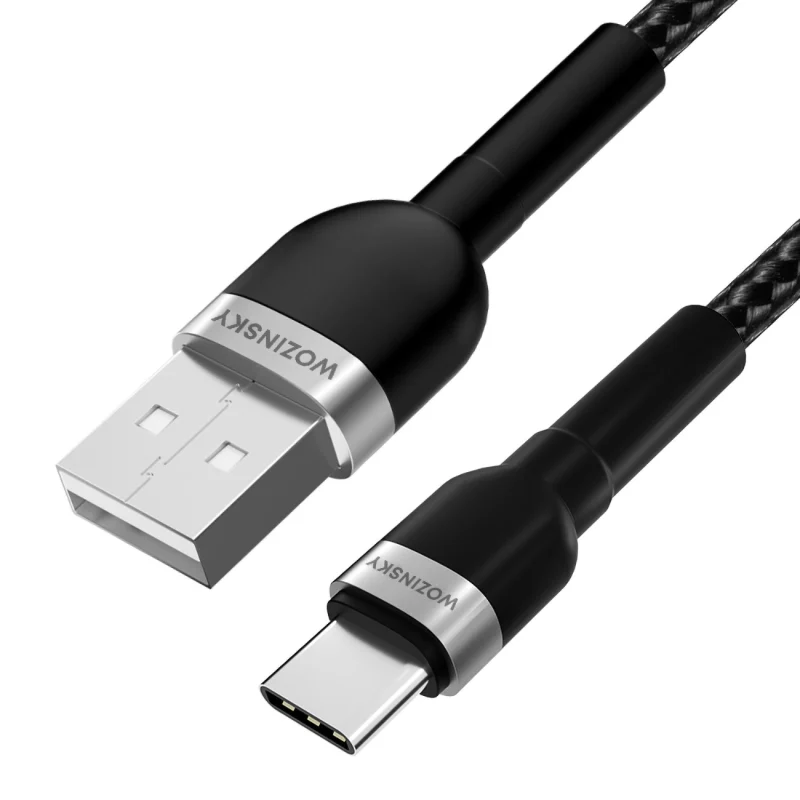 Kabel Wozinsky WNBAC1 USB-A / USB-C 2.4A 1 m - czarny - obrazek 3